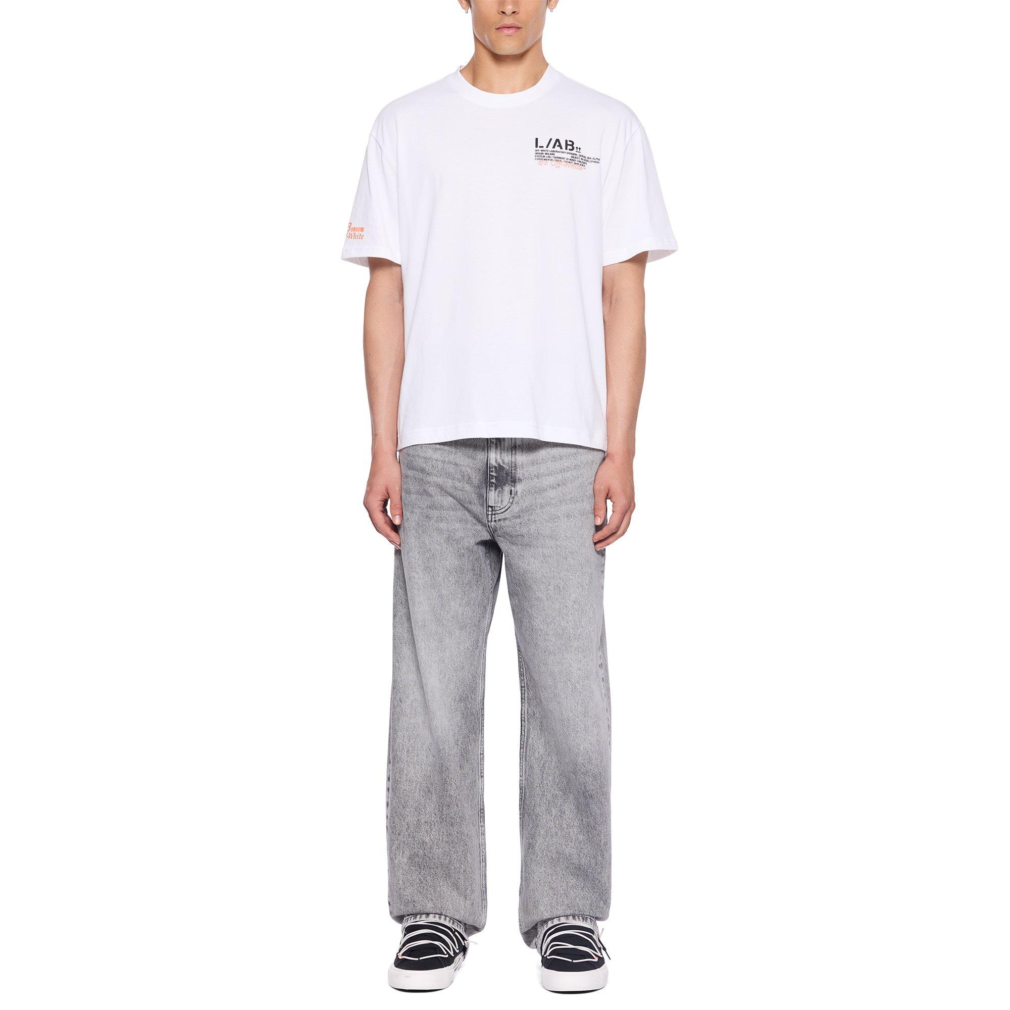 L/AB c/o Off-White Men's Off Active Duct Tape Tee - WHITE